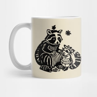 Vintage racoon and possum Mug